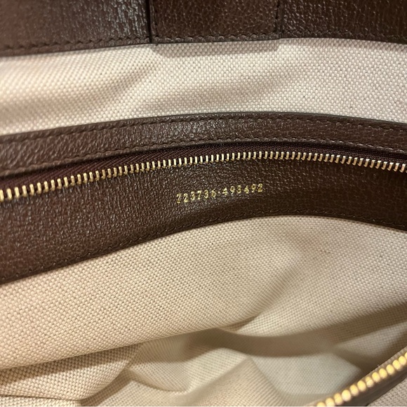 Gucci X Palace GG-P Jumbo Triferg Canvas Leather Tote Bag - Picture 12 of 16